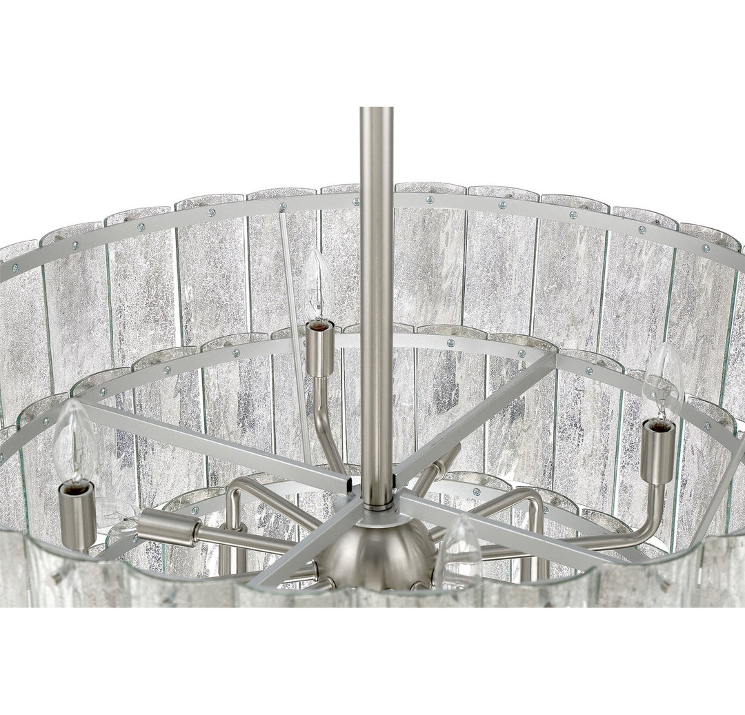Museo 12 Light Pendant in Brushed Polished Nickel