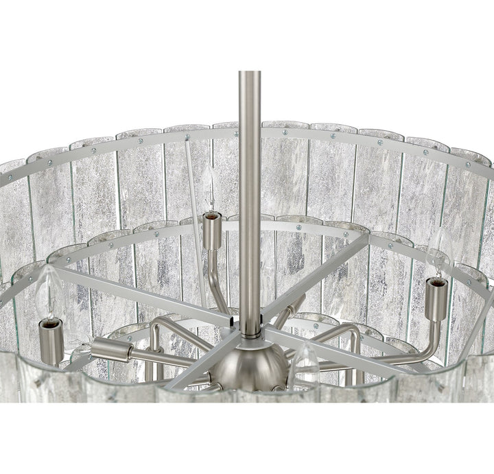 Museo 12 Light Pendant in Brushed Polished Nickel