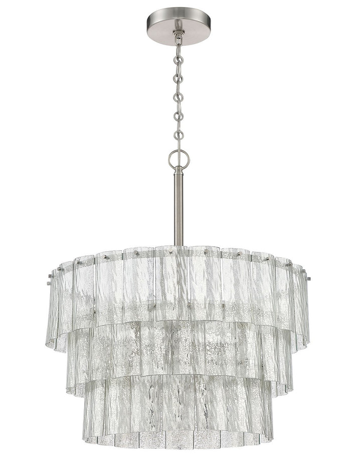 Museo 9 Light Pendant in Brushed Polished Nickel by Craftmade