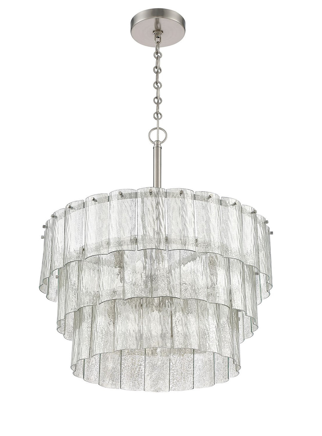 Museo 9 Light Pendant in Brushed Polished Nickel