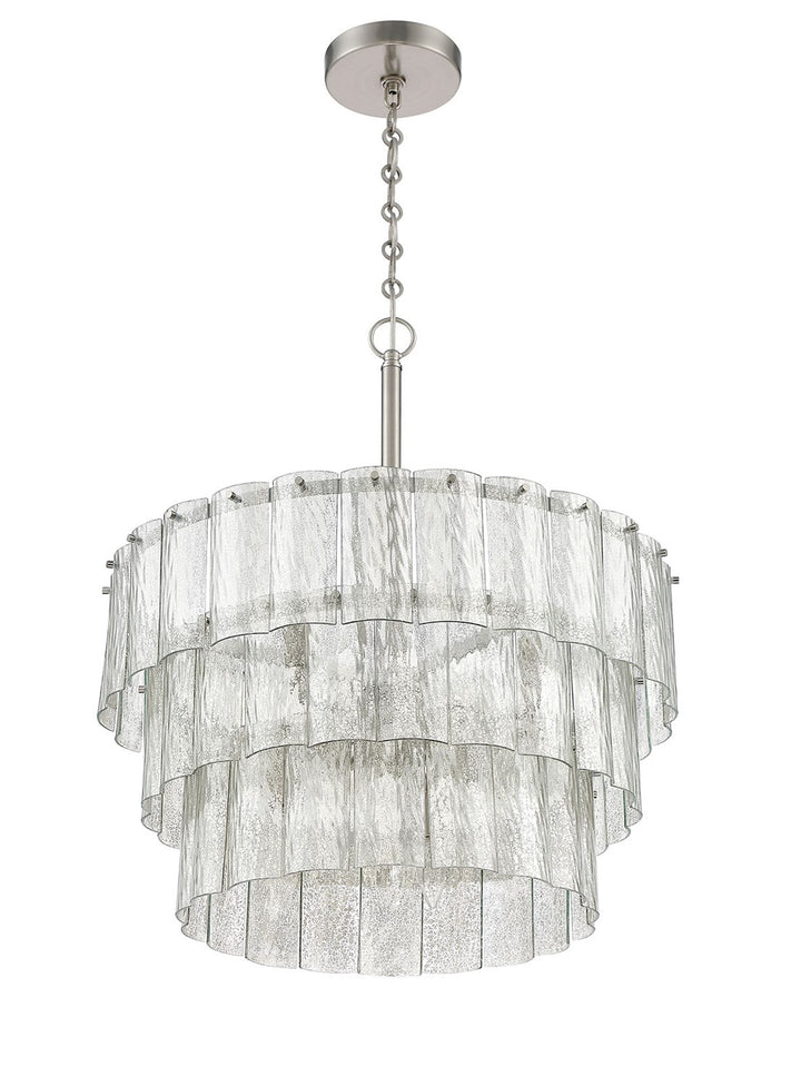 Museo 9 Light Pendant in Brushed Polished Nickel