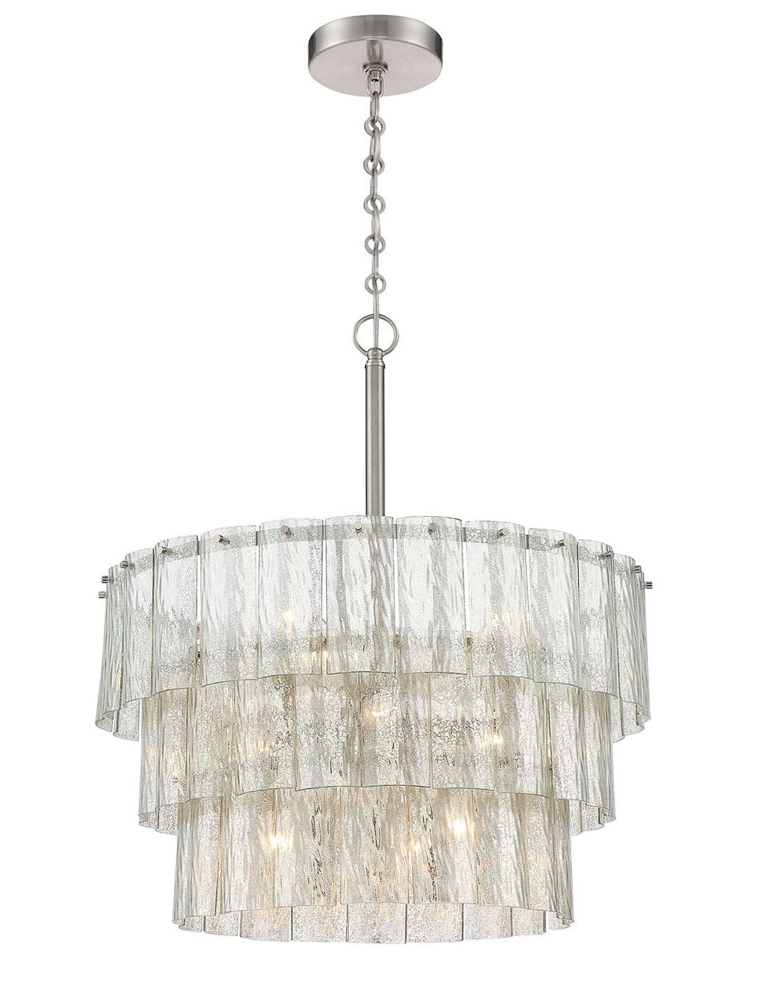 Museo 9 Light Pendant in Brushed Polished Nickel