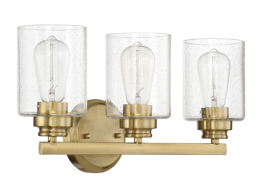 Bolden 3 Light Vanity in Satin Brass by Craftmade