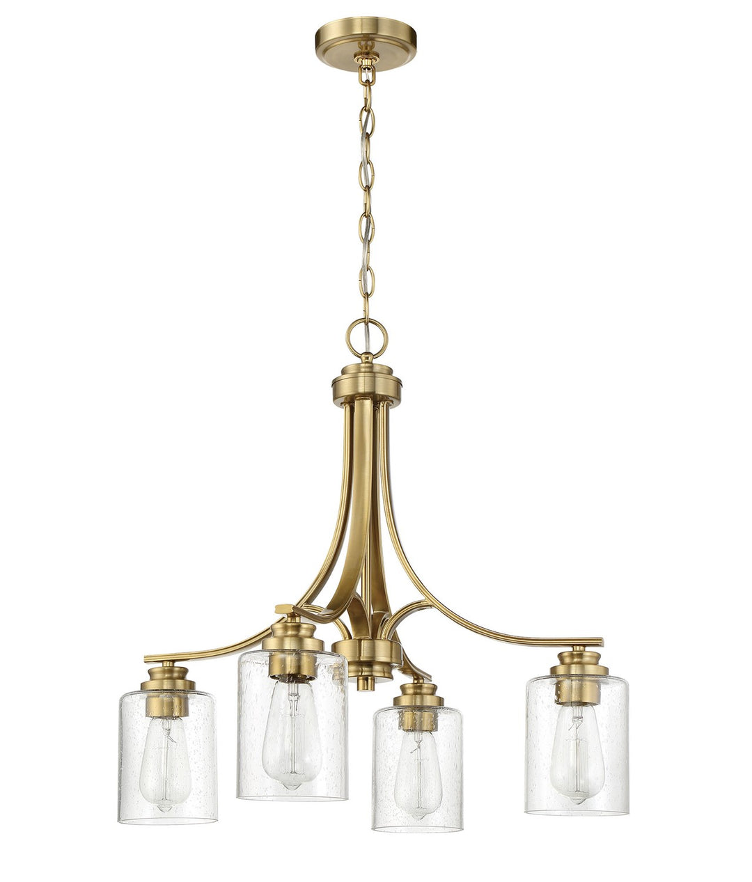 Bolden 4 Light Chandelier in Satin Brass by Craftmade