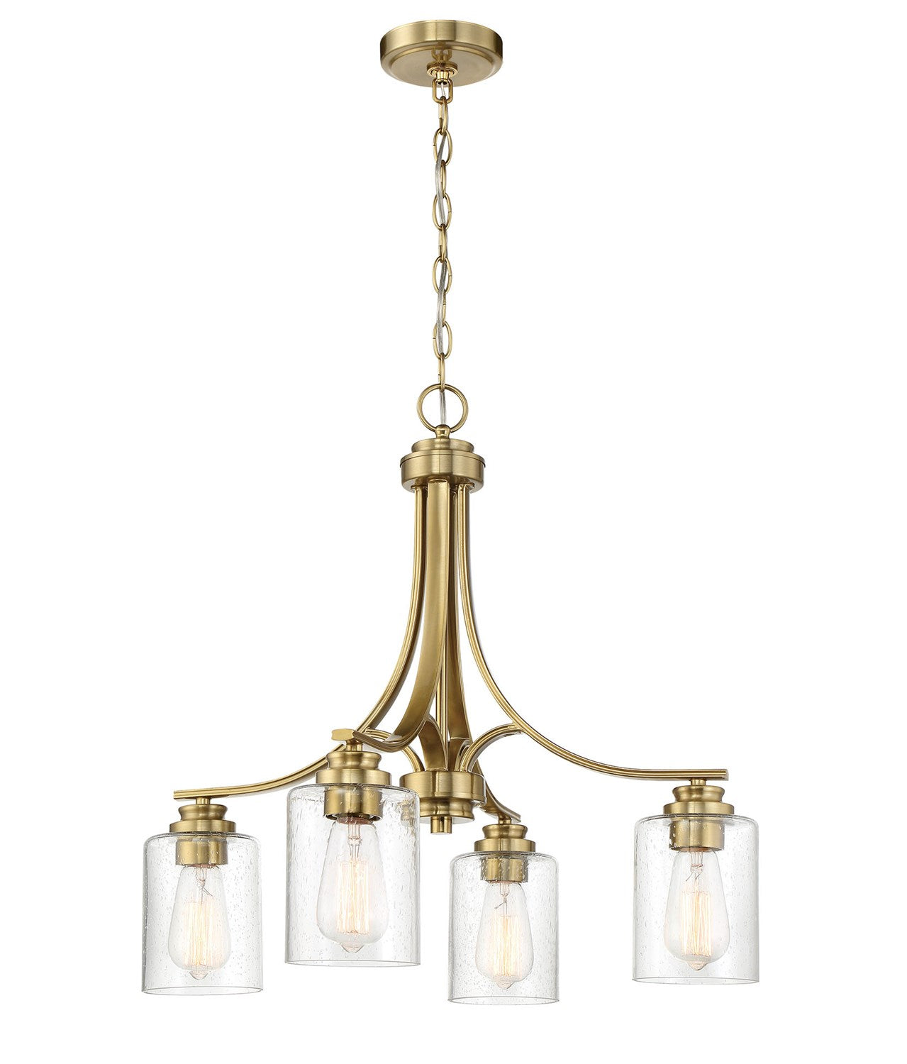 Bolden 4 Light Chandelier in Satin Brass