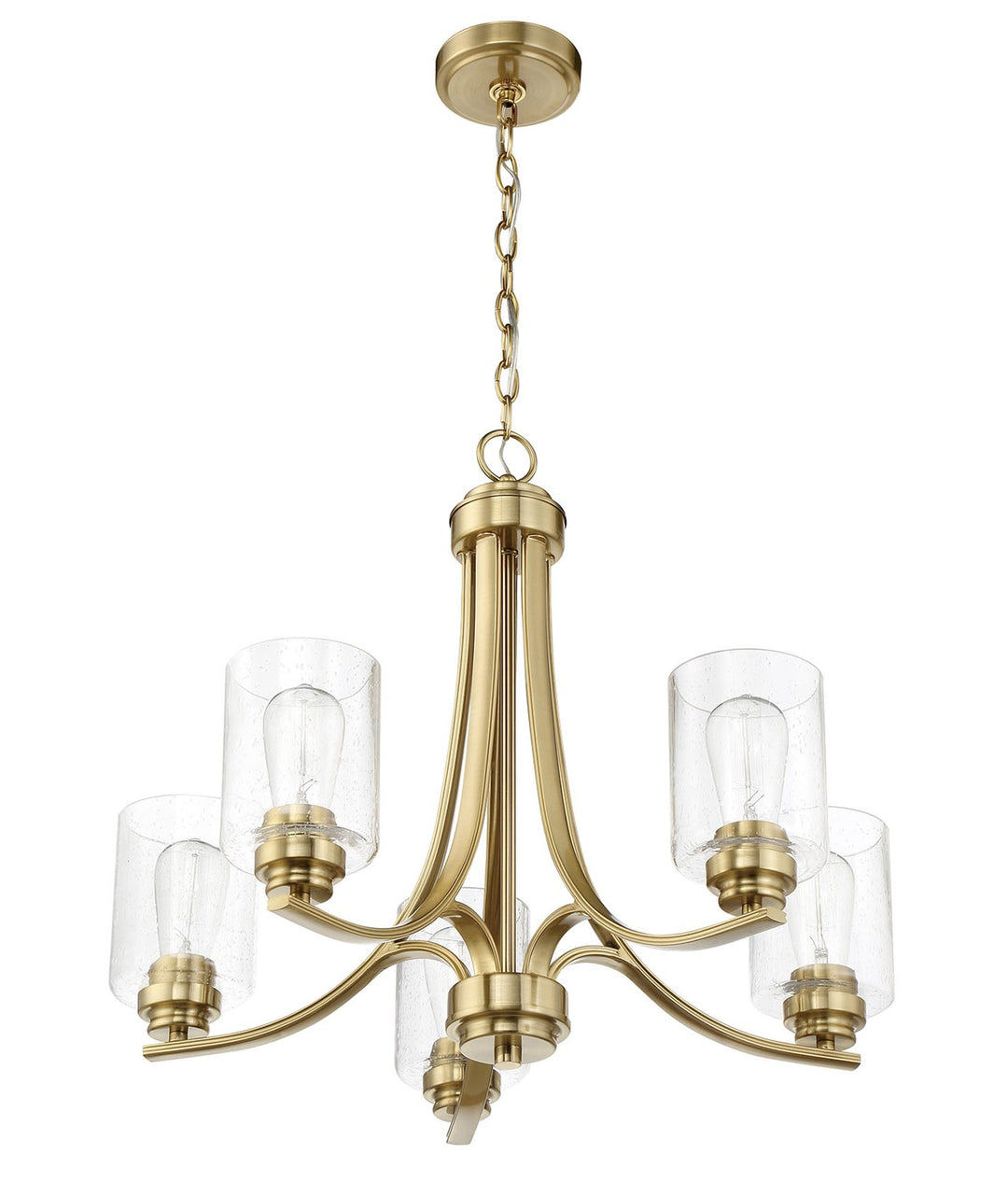 Bolden 5 Light Chandelier in Satin Brass