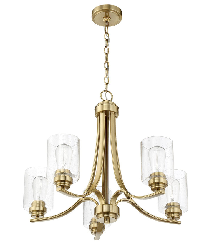 Bolden 5 Light Chandelier in Satin Brass