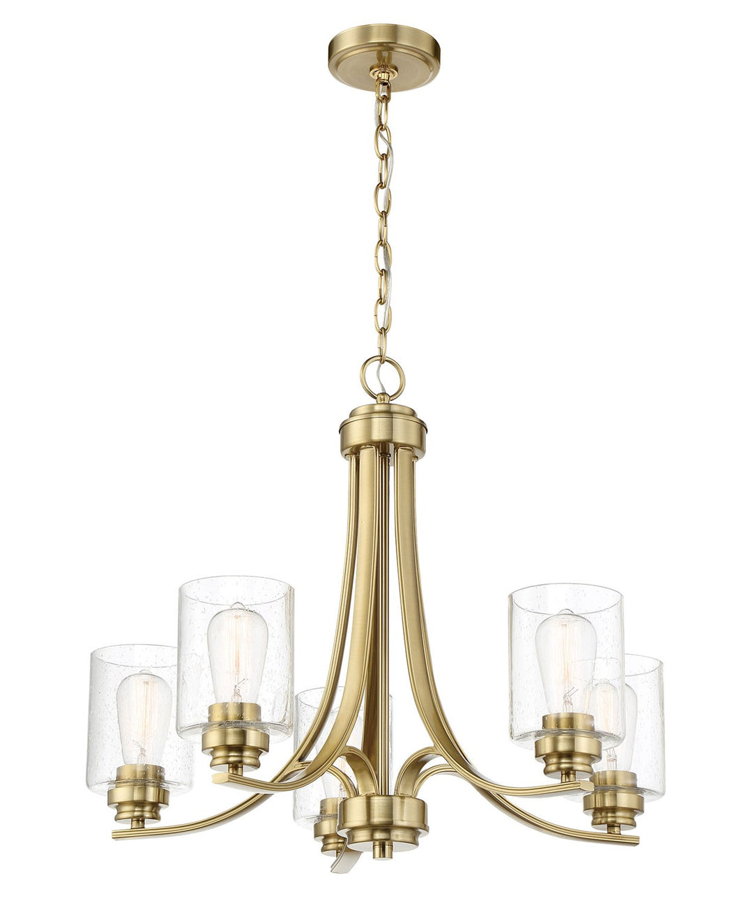 Bolden 5 Light Chandelier in Satin Brass