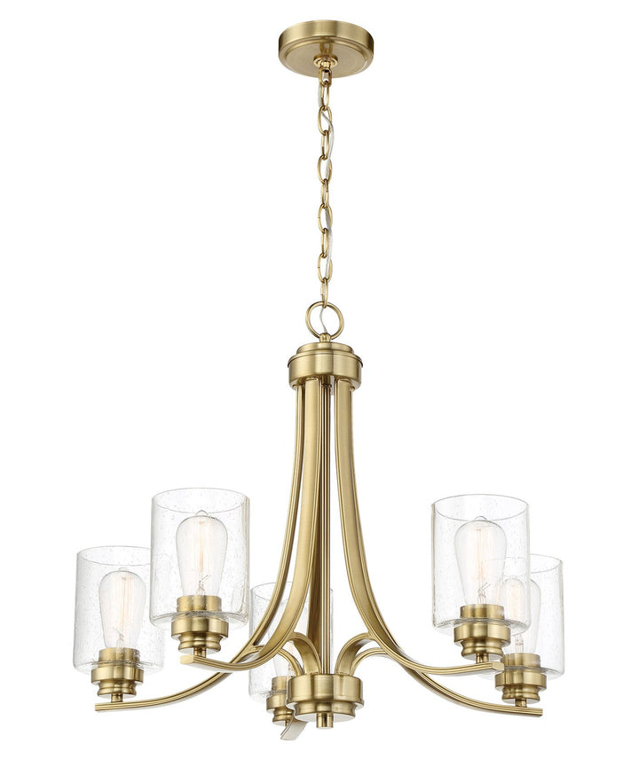 Bolden 5 Light Chandelier in Satin Brass