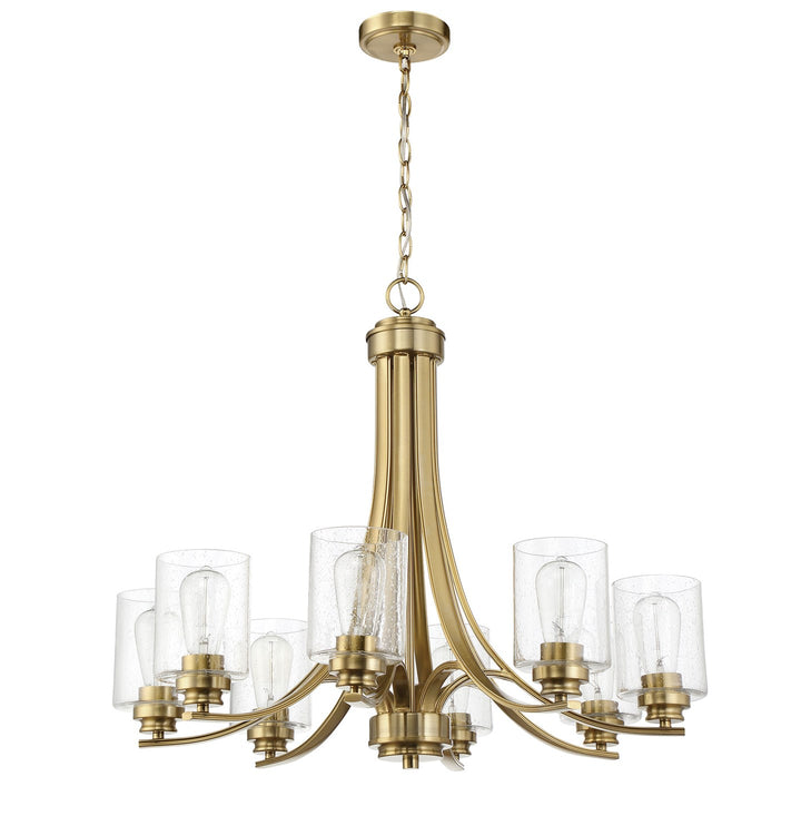 Bolden 8 Light Chandelier in Satin Brass by Craftmade