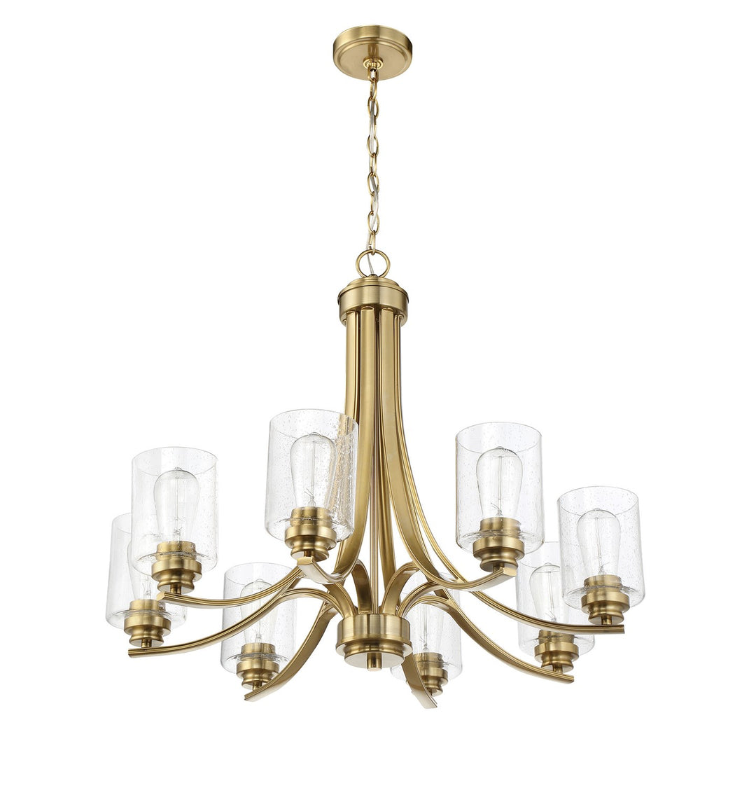 Bolden 8 Light Chandelier in Satin Brass