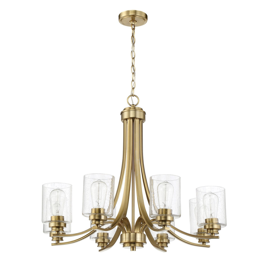 Bolden 8 Light Chandelier in Satin Brass