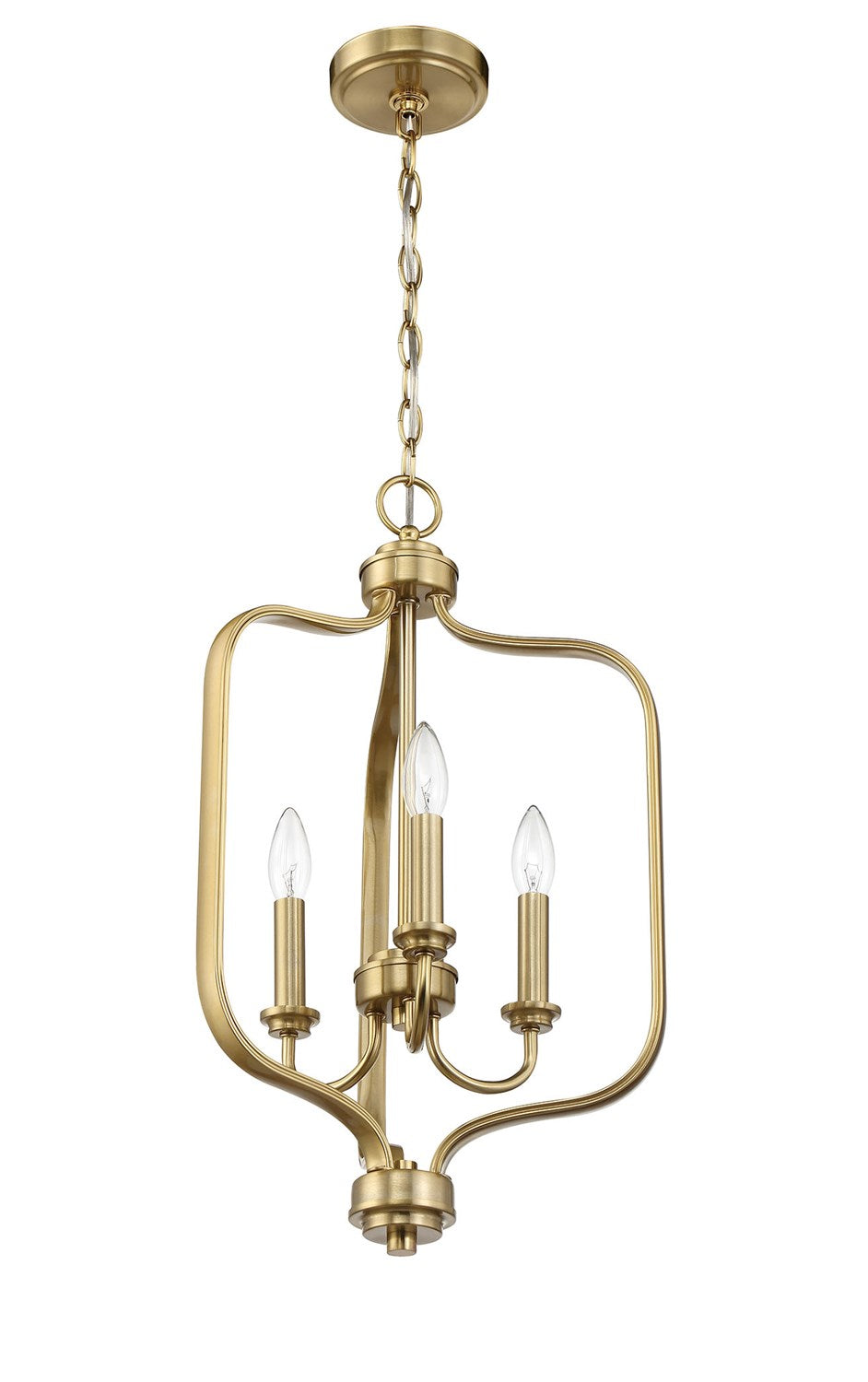 Bolden 3 Light Foyer in Satin Brass