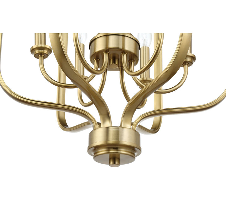 Bolden 6 Light Foyer in Satin Brass