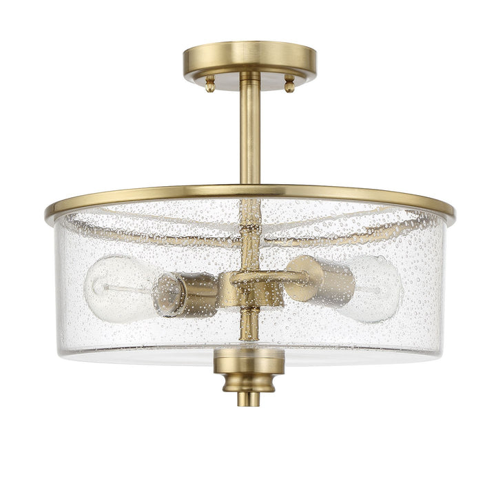 Bolden 2 Light Convertible Semiflush in Satin Brass by Craftmade