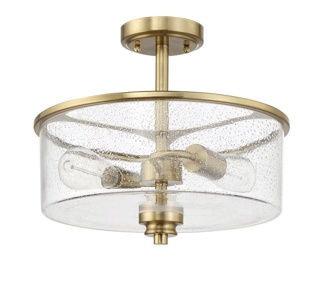 Bolden 2 Light Convertible Semiflush in Satin Brass