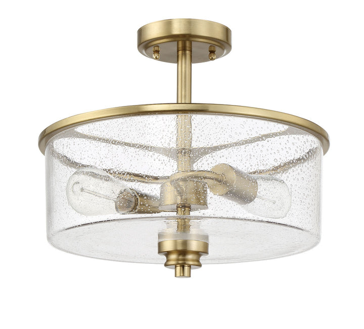 Bolden 2 Light Convertible Semiflush in Satin Brass