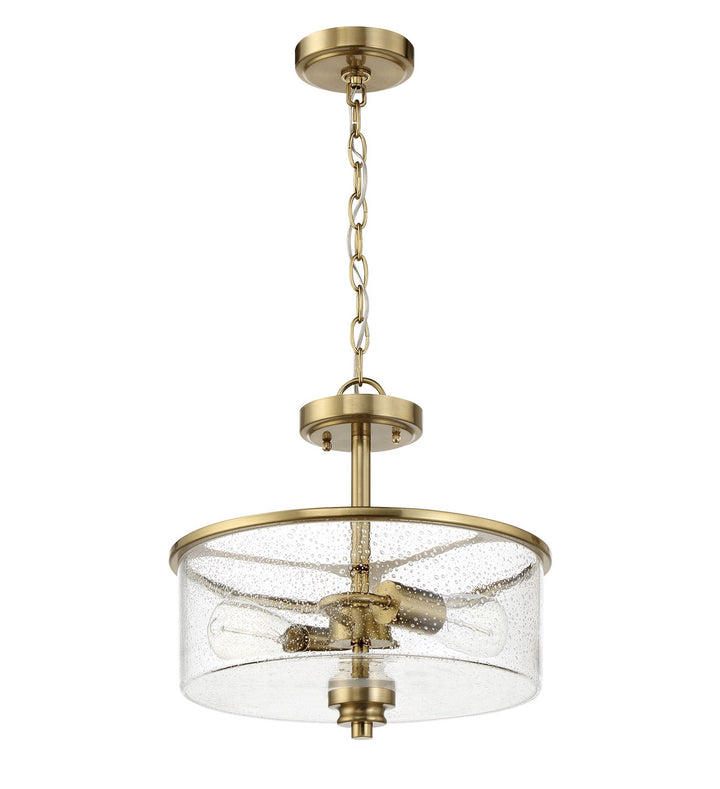 Bolden 2 Light Convertible Semiflush in Satin Brass