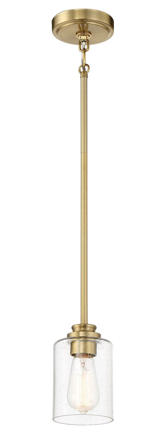 Bolden 1 Light Mini Pendant in Satin Brass