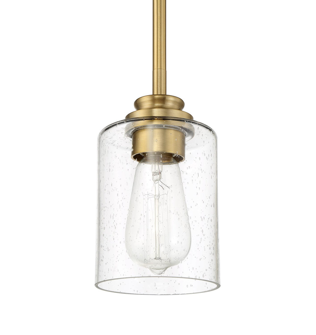 Bolden 1 Light Mini Pendant in Satin Brass
