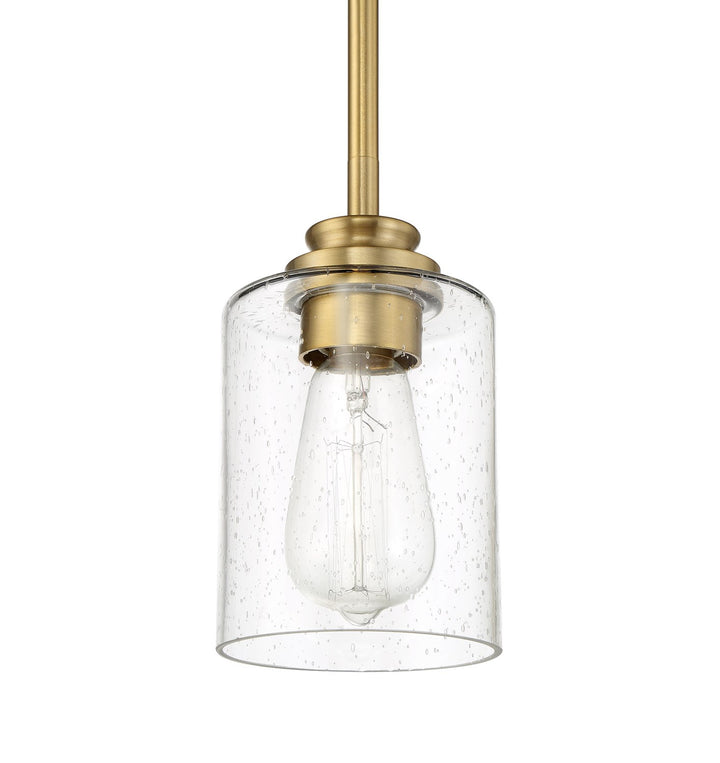 Bolden 1 Light Mini Pendant in Satin Brass