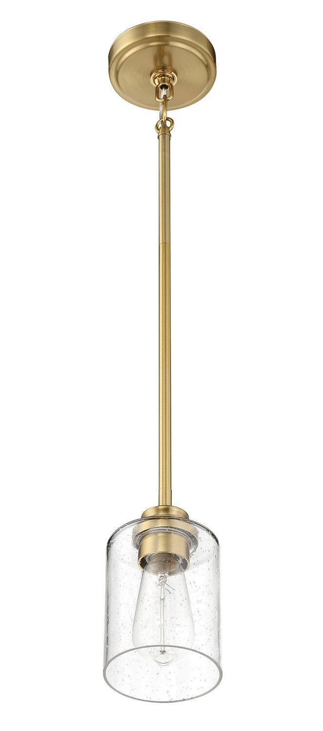 Bolden 1 Light Mini Pendant in Satin Brass