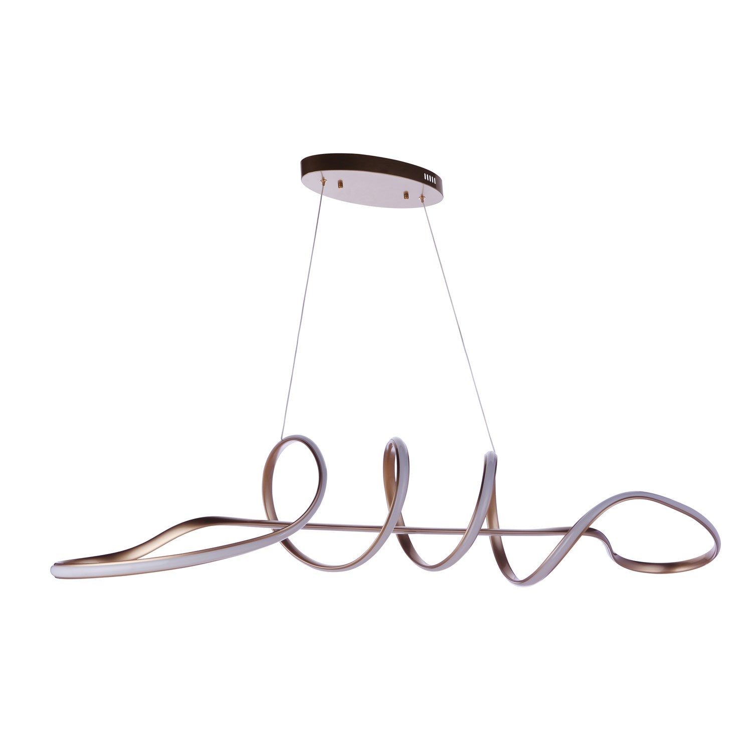 Pulse Dimmable LED Chandelier in Champagne Brass by Craftmade