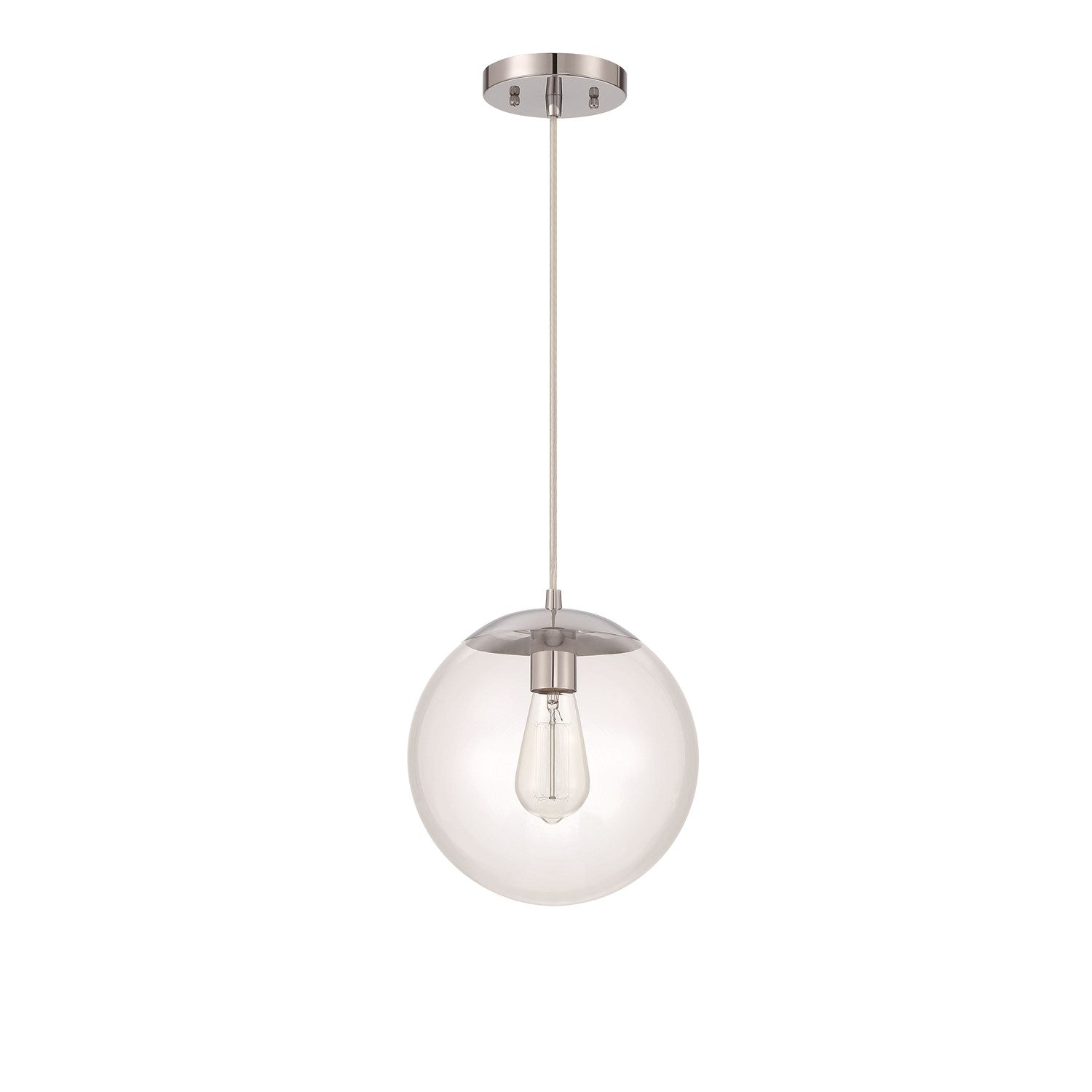 Gaze 1 Light 10in Pendant in Chrome by Craftmade