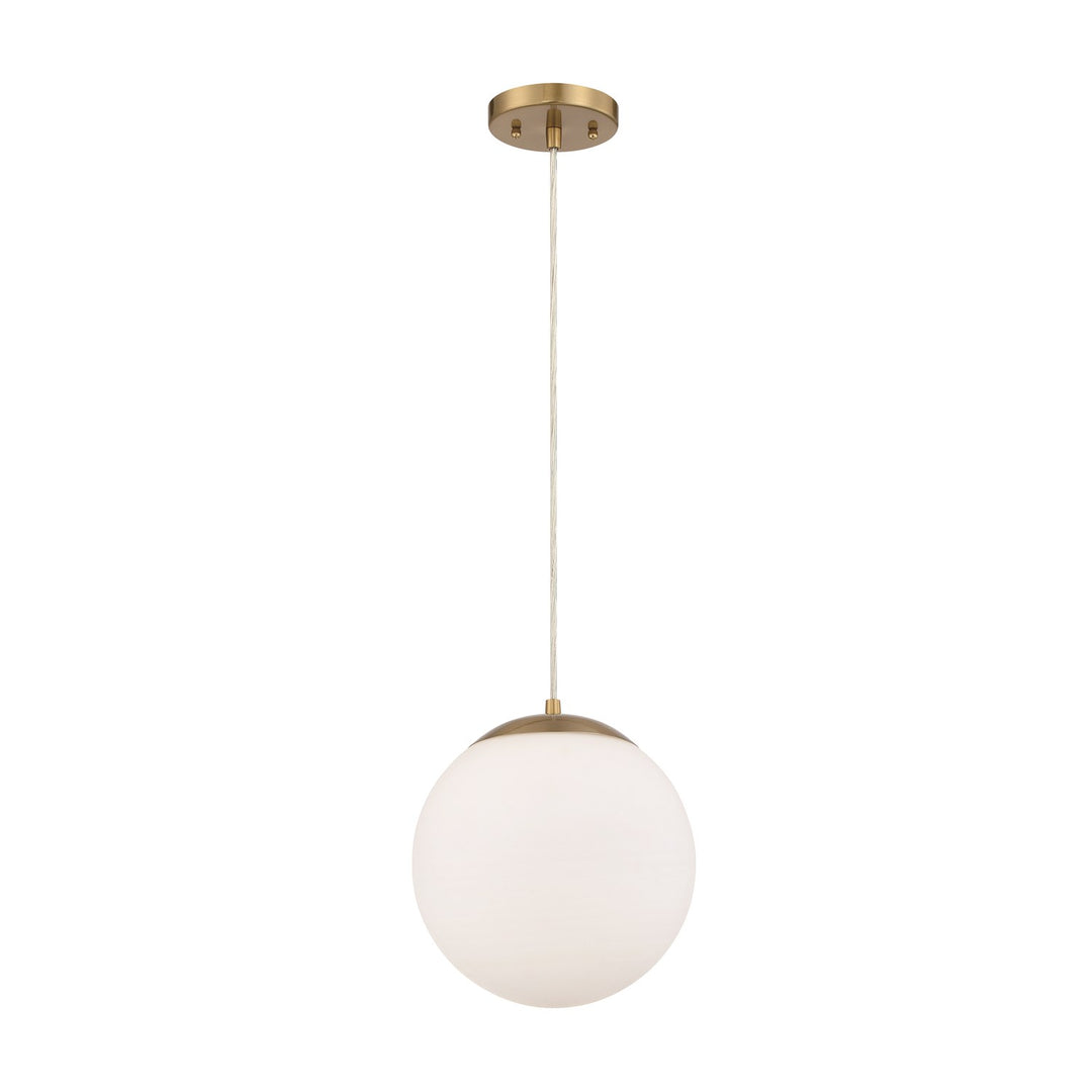 Gaze 1 Light 10in Pendant in Satin Brass