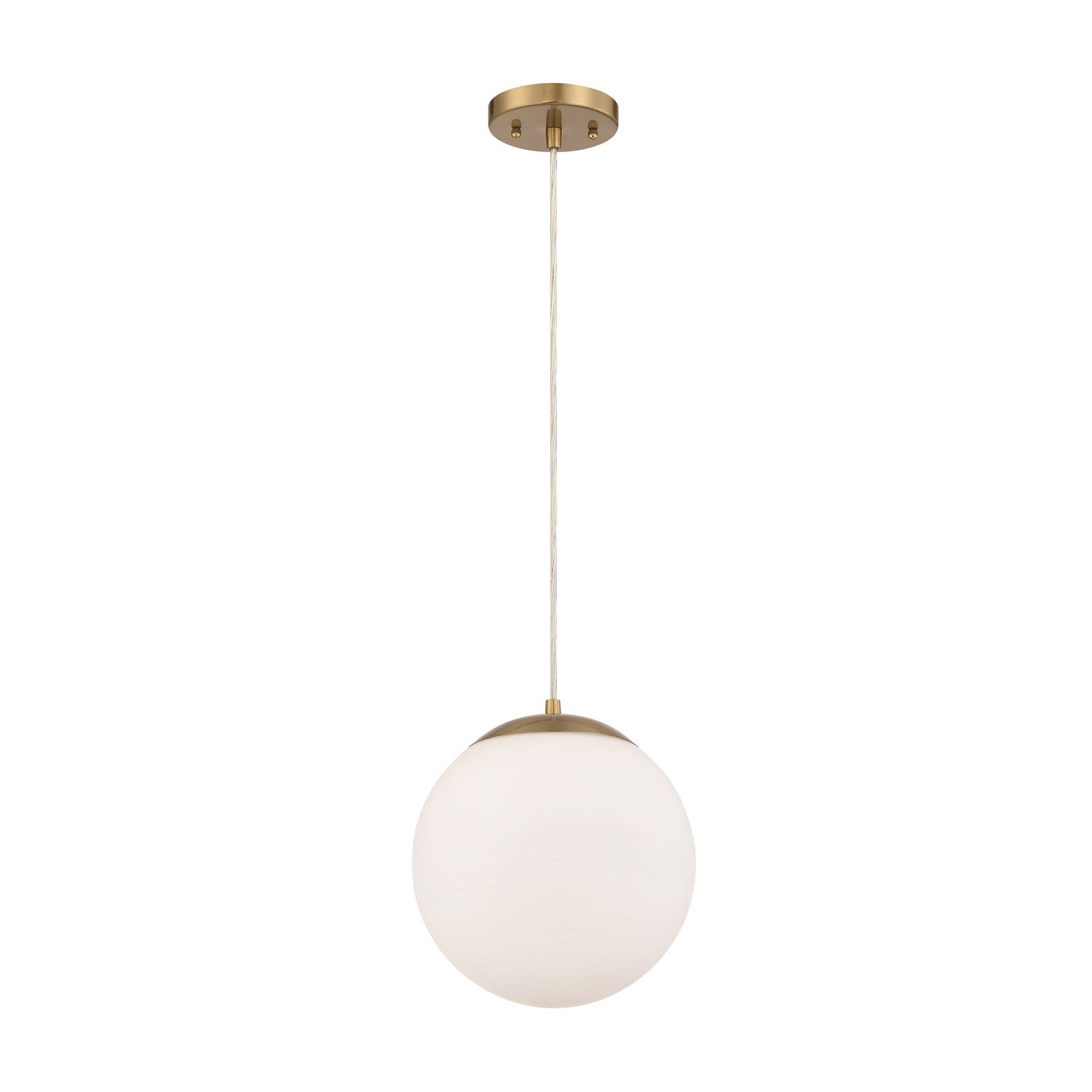 Gaze 1 Light 10in Pendant in Satin Brass