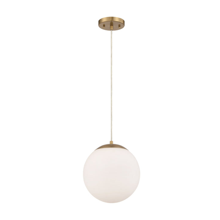 Gaze 1 Light 10in Pendant in Satin Brass