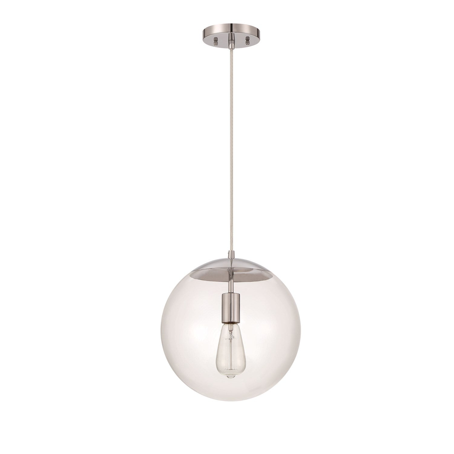 Gaze 1 Light 12in Pendant in Chrome by Craftmade