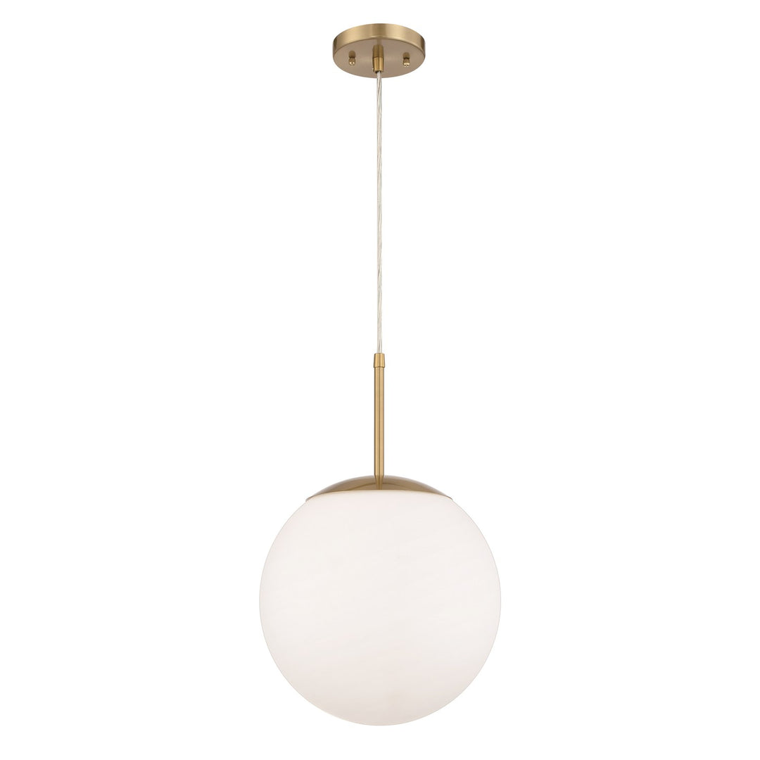 Gaze 1 Light 12in Pendant in Satin Brass