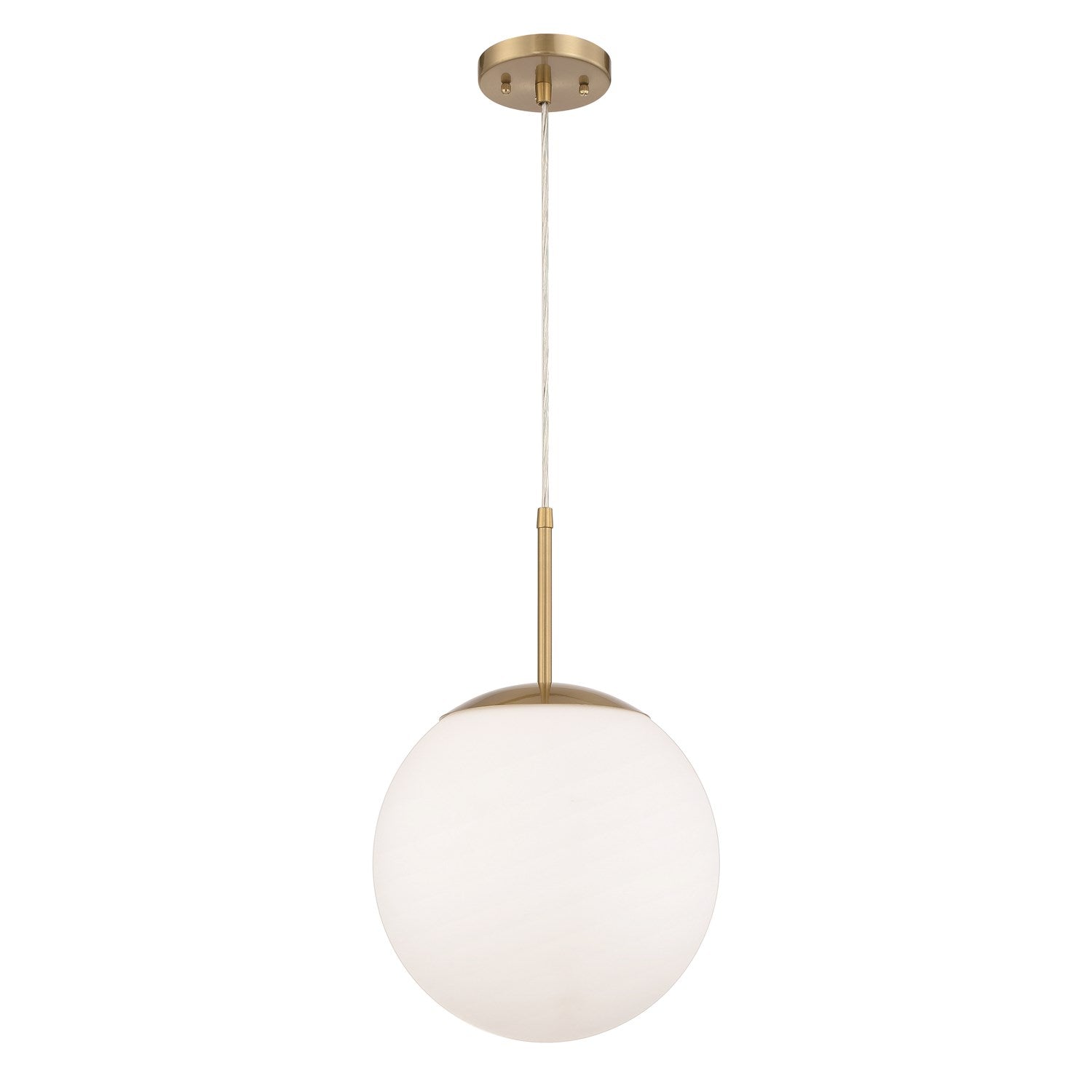 Gaze 1 Light 12in Pendant in Satin Brass