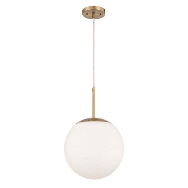 Gaze 1 Light 12in Pendant in Satin Brass