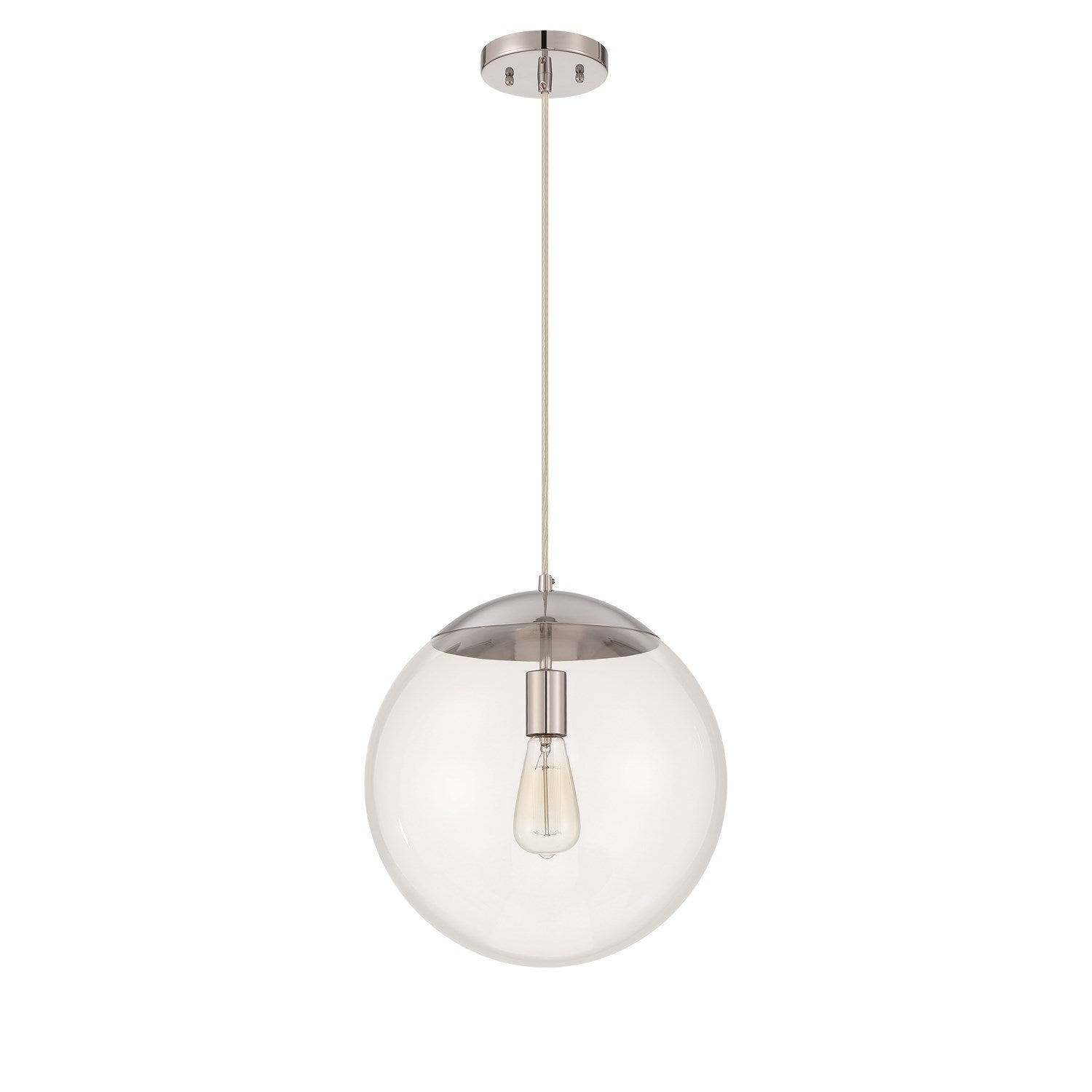 Gaze 1 Light 14in Pendant in Chrome by Craftmade