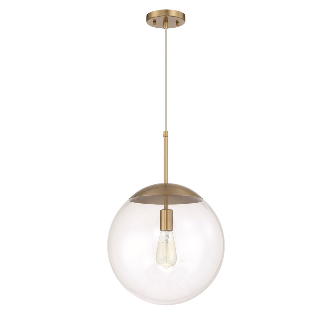 Gaze 1 Light 14in Pendant in Satin Brass by Craftmade