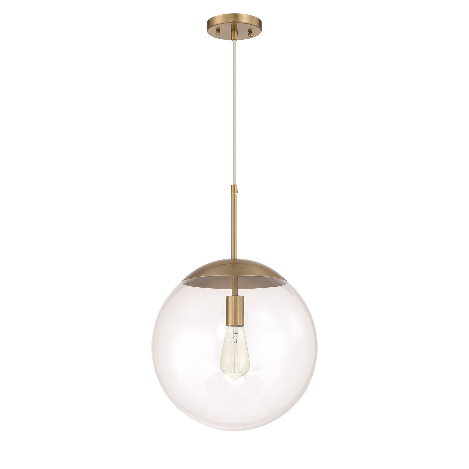 Gaze 1 Light 14in Pendant in Satin Brass by Craftmade