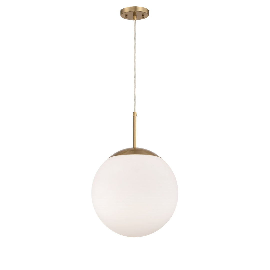 Gaze 1 Light 14in Pendant in Satin Brass