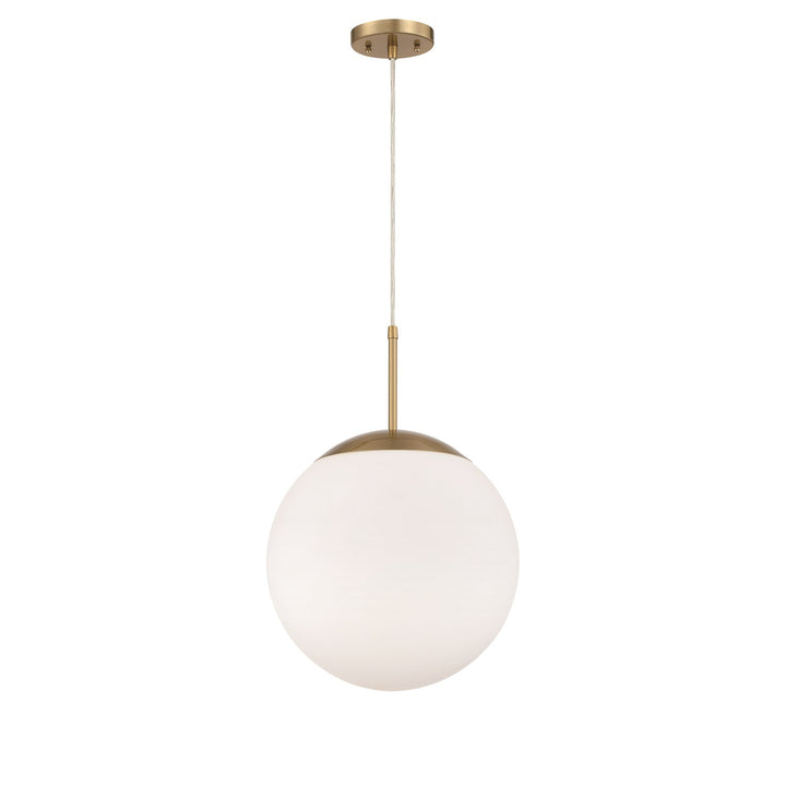 Gaze 1 Light 14in Pendant in Satin Brass