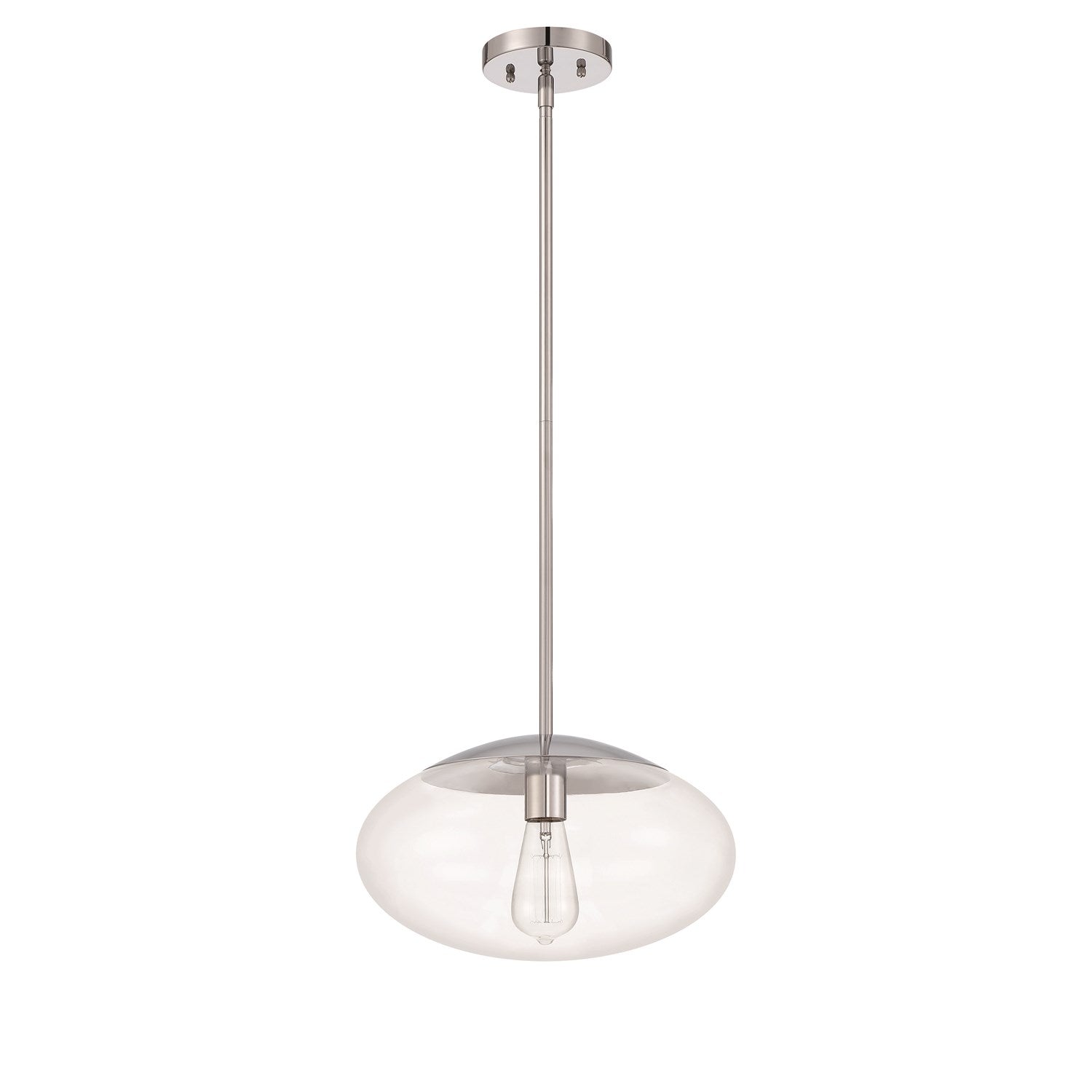 Gaze 1 Light 14in Pendant in Chrome by Craftmade