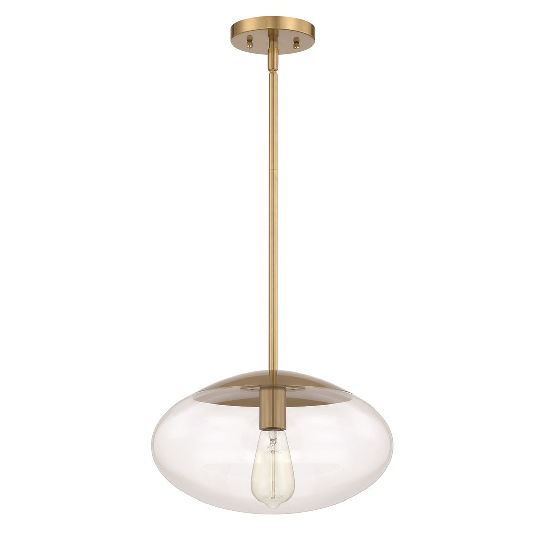 Gaze 1 Light 14in Pendant in Satin Brass by Craftmade
