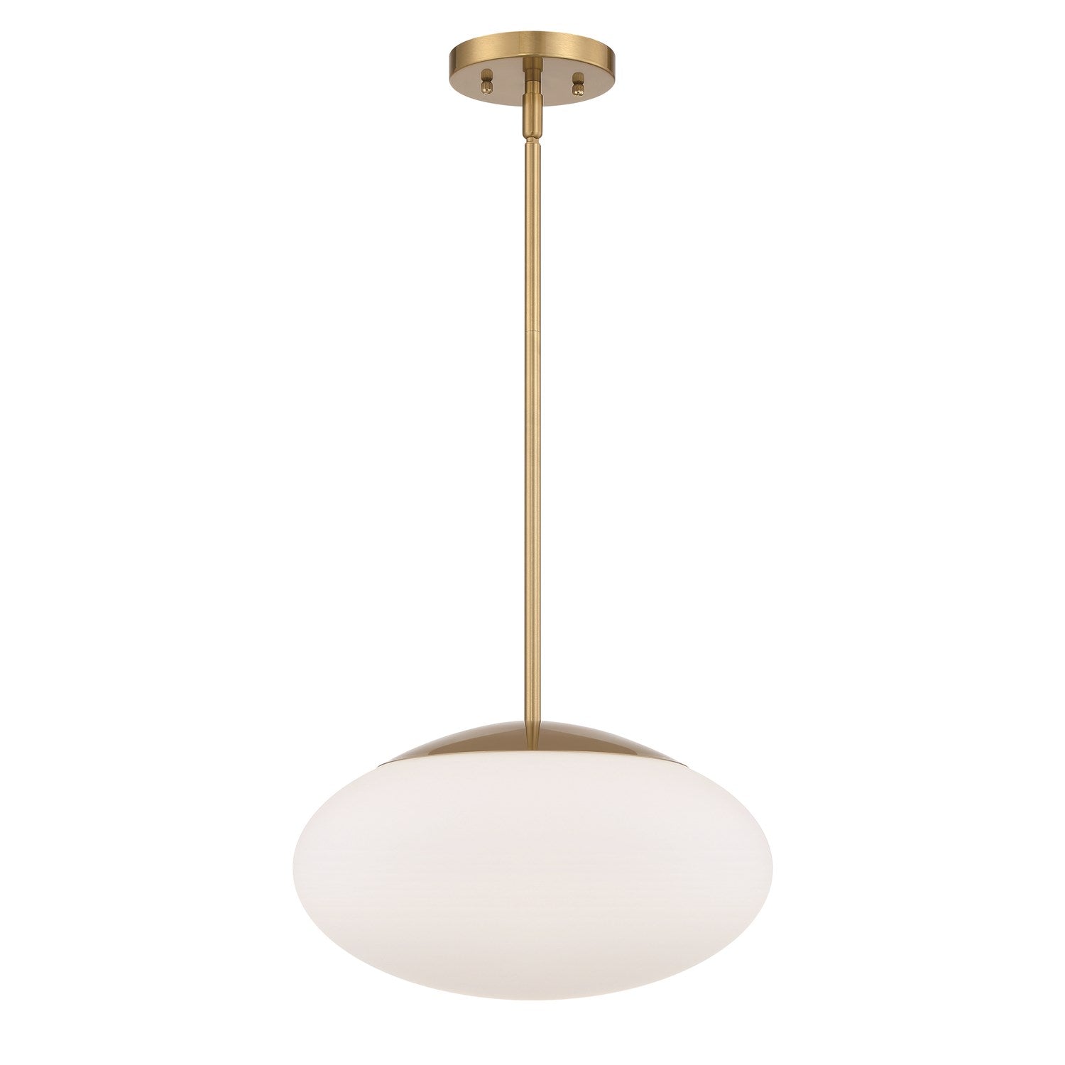Gaze 1 Light 14in Pendant in Satin Brass