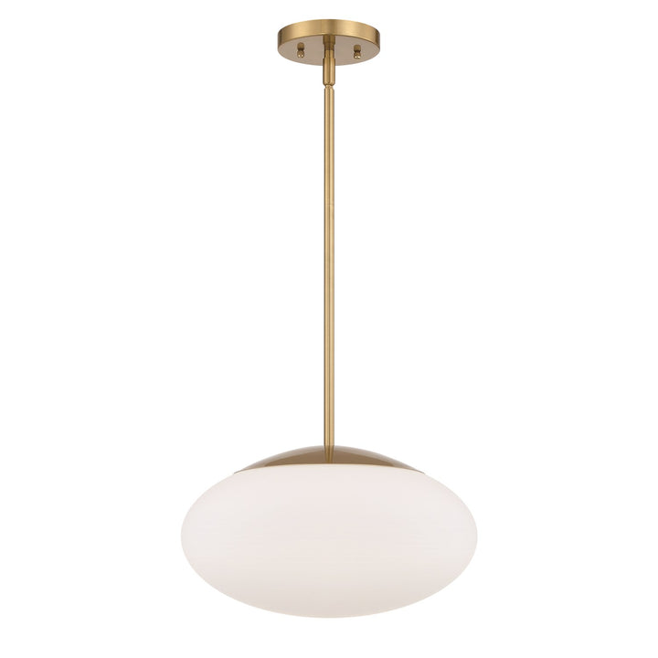 Gaze 1 Light 14in Pendant in Satin Brass