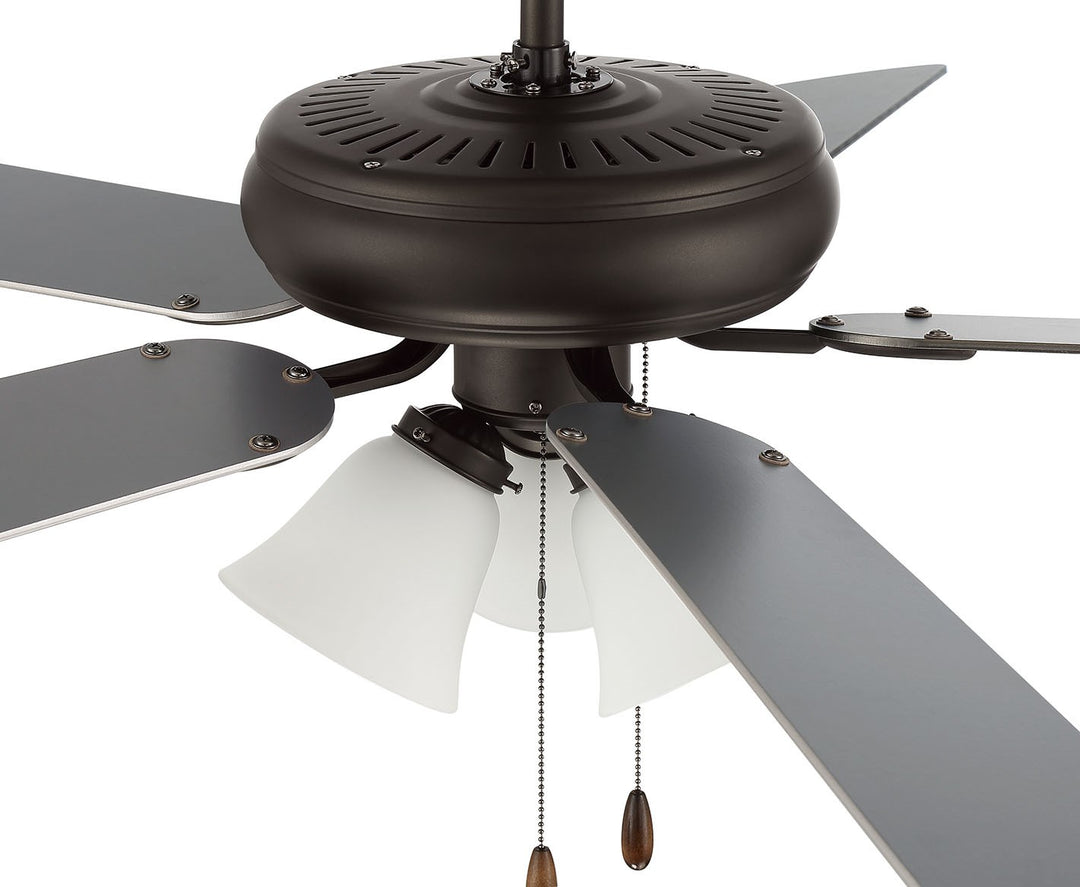 52in Decorator's Choice 3 Light in Espresso w/ Walnut/Espresso Blades