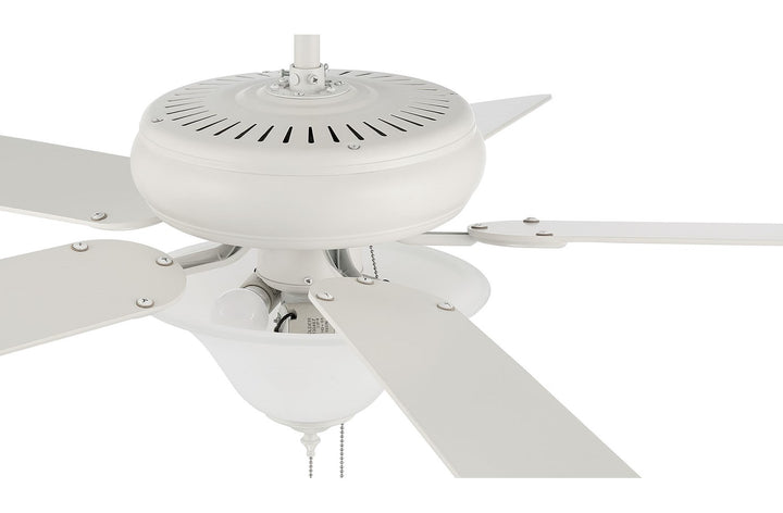 52in Decorator's Choice 3 Light in Matte White w/ Matte White Blades