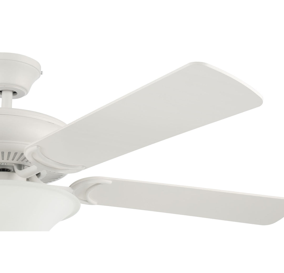 52in Decorator's Choice 3 Light in Matte White w/ Matte White Blades