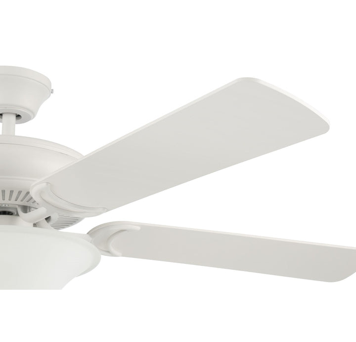 52in Decorator's Choice 3 Light in Matte White w/ Matte White Blades