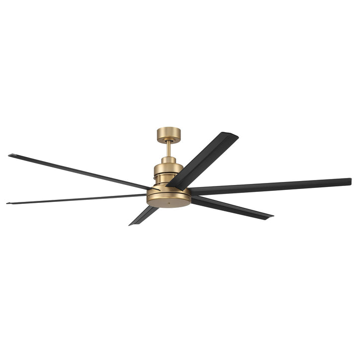 72in Mondo in Satin Brass w/ Flat Black Blades by Craftmade