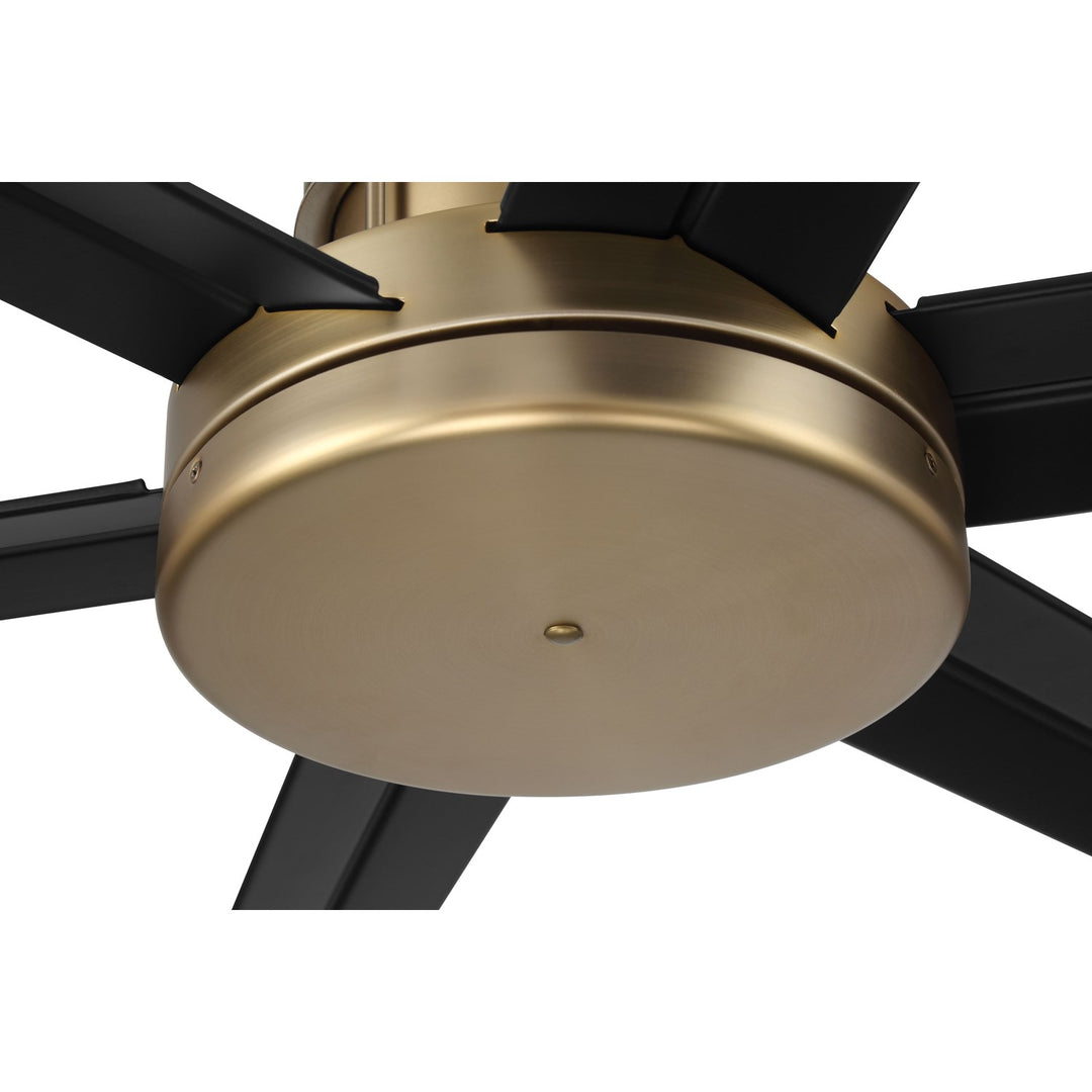 72in Mondo in Satin Brass w/ Flat Black Blades